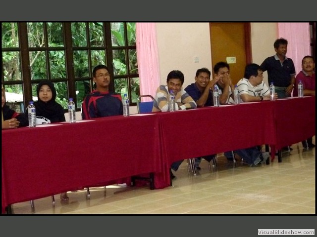 2. Participants getting comfortable